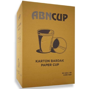 Abncup Karton Bardak 7 Oz 50 Adet * 60 Paket 3000 Adet